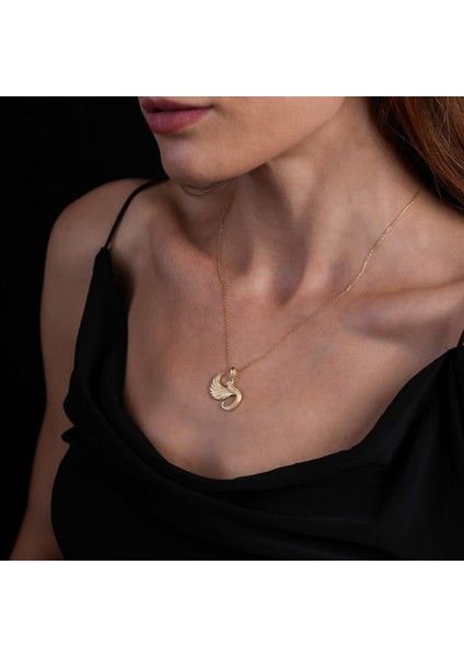 Anka Kuşu Altın Kaplama Kolye Ank2 modelleri