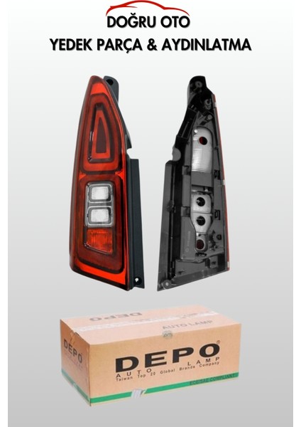 DEPO Proace City Combo Berlingo Partner Doblo Uyumlu SOL Arka Stop