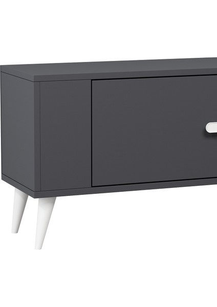 TV1338DD RETRO-128 Tv Sehpası Antrasit-Beyaz modelleri