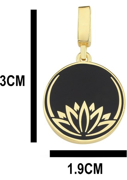 Mineli Lotus Çiçeği Altın Kaplama Kolye Rz7 indirimleri