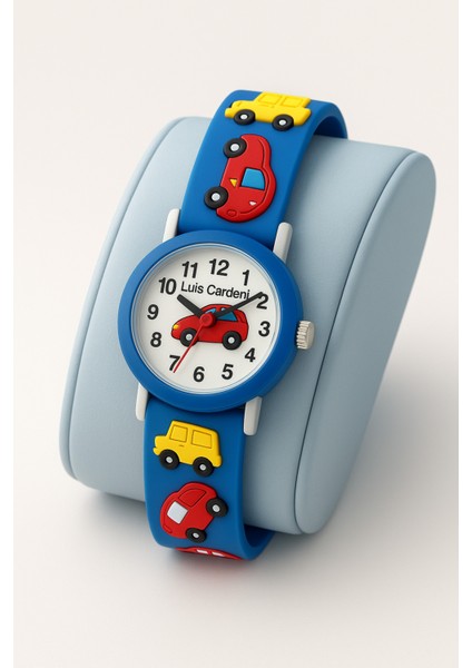 Çocuk Kol Saati Araba Desenli (Lacivert) (12012) fiyatları