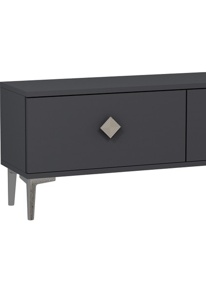 1337TV180-1DD Tv Ünitesi , Tv Sehpası Antrasit-Gümüş fiyatları