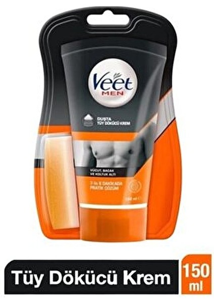 Veet Erkeklere Özel Duşta Tüy Dökücü Krem 150 ml Hızlı Etki ve Kolay Uygulama