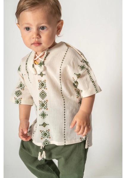 Şile Bezi Kısa Kollu 2'li Takım modelleri