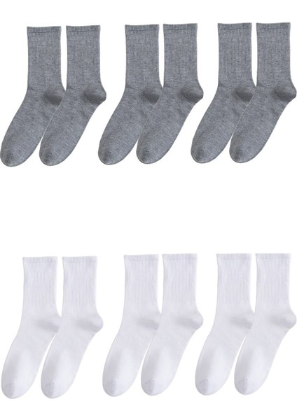 Unisex 6'lı Düz Tenis Model Çorap