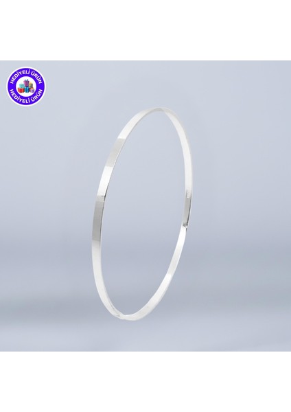 925 Ayar Gümüş Kadın Ajda Yatırımlık Bilezik