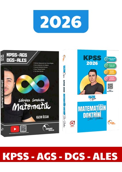 2026 Sıfırdan Sonsuza Kpss-Ags-Dgs-Ales Matematik Seti