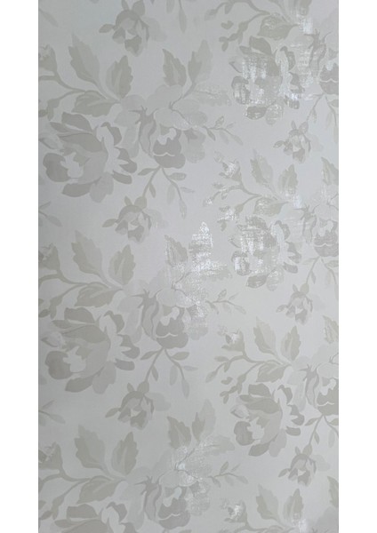 Krem Çiçek Desen Duvar Kağıdı 2933