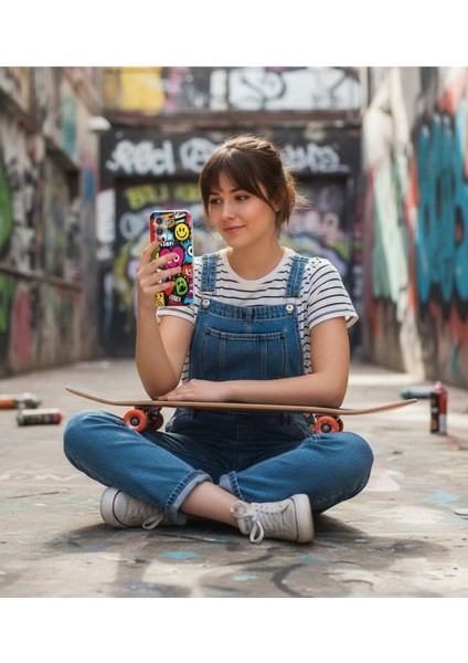 Samsung Galaxy Note 20 Ultra ile Uyumlu Grafiti Aşk Tasarımlı Şeffaf Silikon Kılıf fırsatları