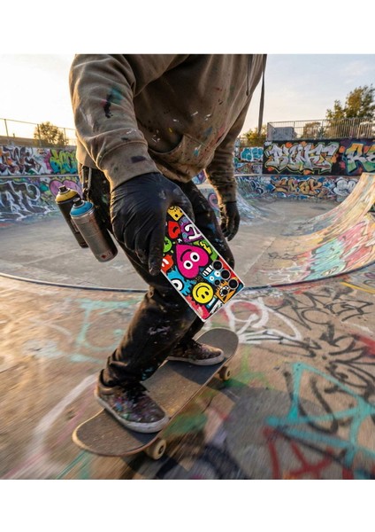 Samsung Galaxy Note 20 Ultra ile Uyumlu Grafiti Aşk Tasarımlı Şeffaf Silikon Kılıf