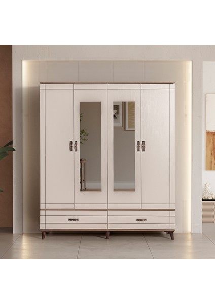 Bodrum 4 Kapaklı Dolap