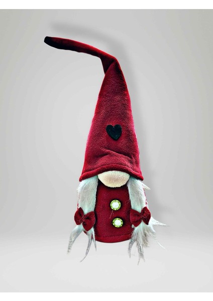 Yılbaşı Cüce Peluş Biblo 36 cm – Kırmızı Kız Noel Cücesi – Dekoratif Peluş (Kod:peluş4) fiyatları