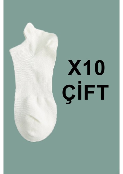 Unisex Spor Patik Renkli 10'lu