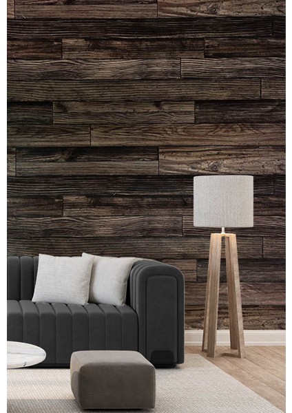 Koyu Kahve Ahşap Desen 16 M2 Duvar Kağıdı 65150-4 modelleri