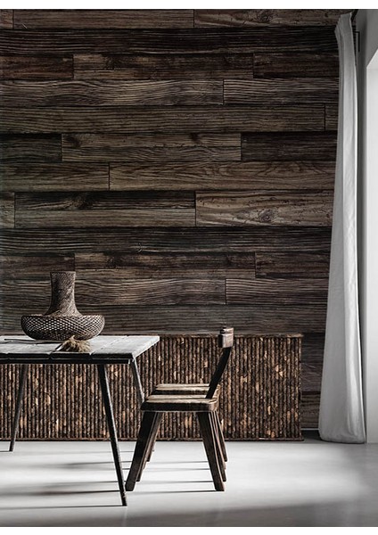 Koyu Kahve Ahşap Desen 16 M2 Duvar Kağıdı 65150-4 fırsatları