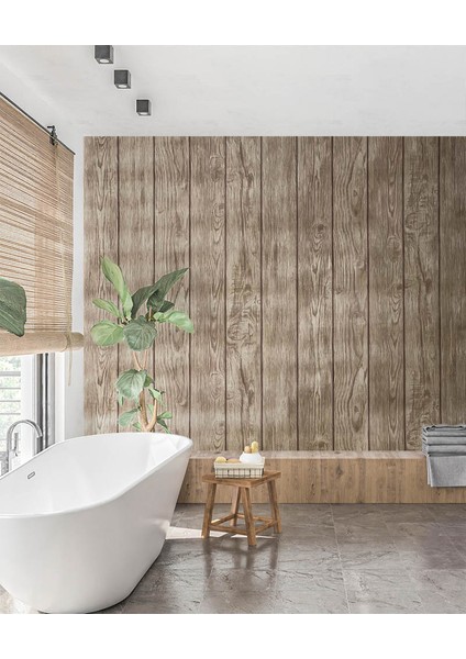 Tahta Ahşap Desen 16 M2 Duvar Kağıdı 390982 fırsatları