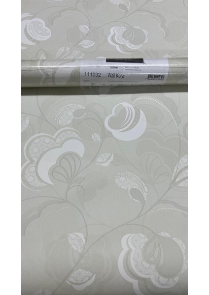 Bej Çiçek Desenli Duvar Kağıdı 111032 fiyatları