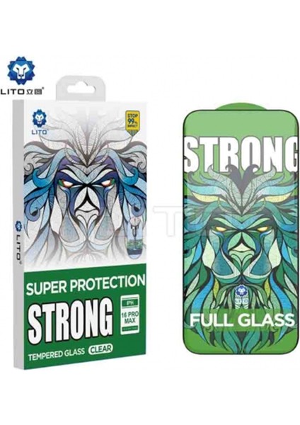 D+ Max Clear Strong Glass iPhone 16 Pro Ekran Koruyucu