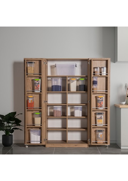 Belen 2 Kapaklı Kiler Dolabı Kahverengi modelleri