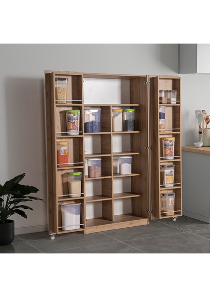 Belen 2 Kapaklı Kiler Dolabı Kahverengi indirimleri