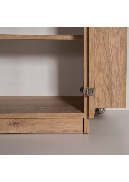 Belen 2 Kapaklı Kiler Dolabı Kahverengi