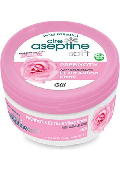 Cire Aseptine Soft Gül Özlü Nem Dengeleyici , Besleyici Prebiyotikli Krem 100 ml fiyatları