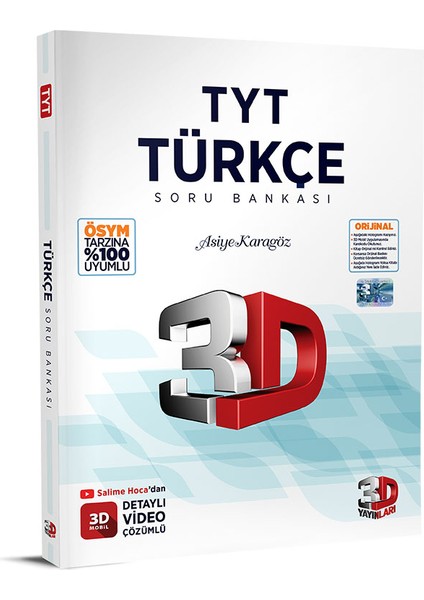 TYT Türkçe Soru Bankası 3D Yayınları fiyatları