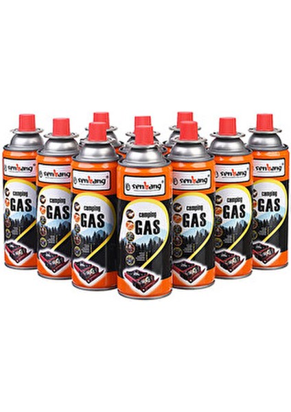 227GR Valfli Kartuş Gazı 10 Adet Kamp Ocakları İçin Güvenli Enerji Kaynağı fiyatları