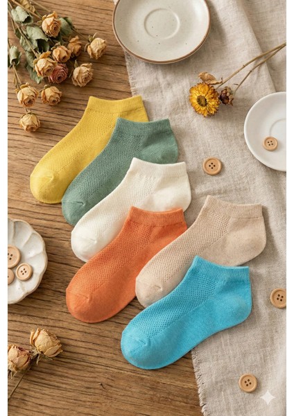 6 Çift Çocuk Kısa Yazlık Çorap