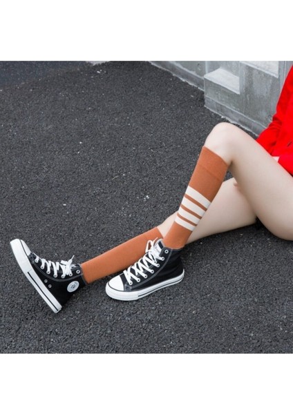 4 Çift Dizaltı Tarz Yetişkin Çorap Pamuklu fiyatları