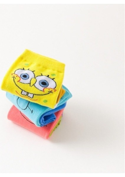 Unisex Karışık Renkli Funny Tenis Çorabı 3' Lü modelleri