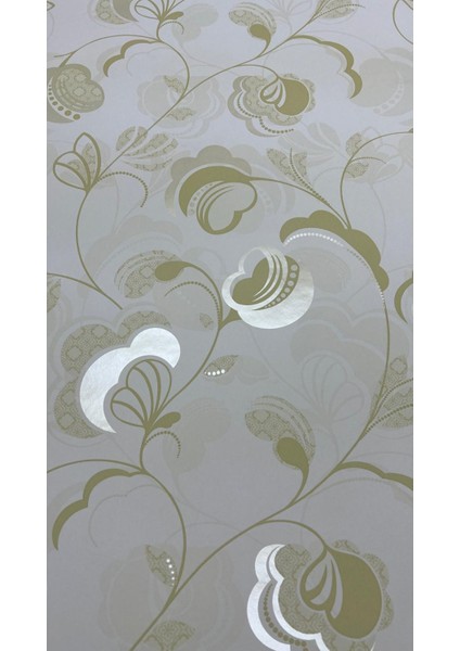 Soft Fıstık Yeşili Çiçek Desen Duvar Kağıdı 111035