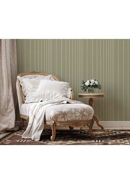 Soft Yeşil Çizgili Ucuz Duvar Kağıdı 765526 modelleri