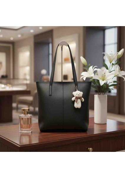 Yumuşak Suni Deri Büyük Boy Kadın Kol Çantası