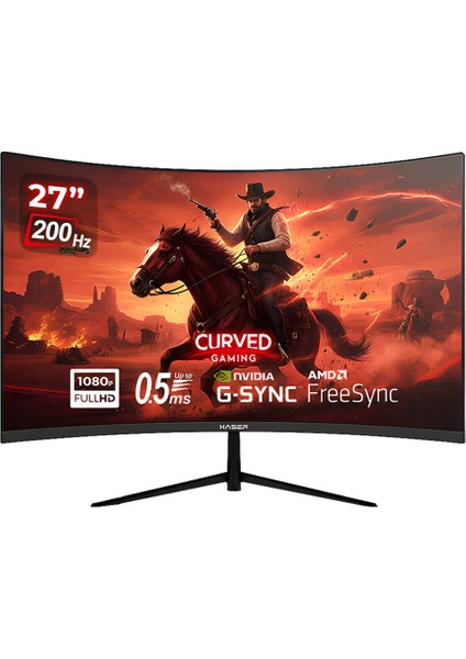 XR-270CF 27" 200Hz 0.5ms Va Panel Full Hd Freesync, G-Sync Destekli Rgb 1500R Curved Gaming Monitör