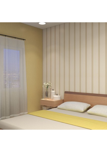 Sarı Çizgi Desen Dokulu Ucuz Duvar Kağıdı 765083 modelleri