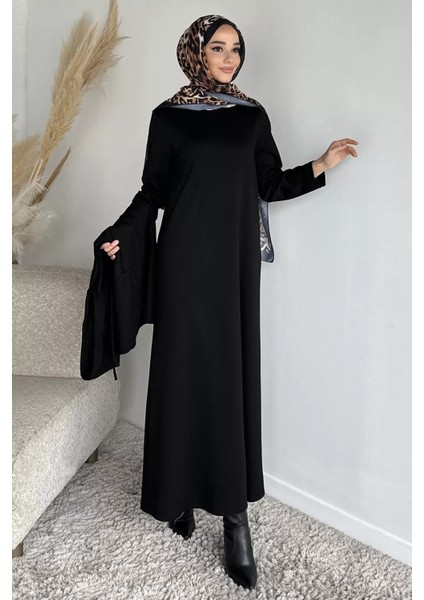 Süveterli Tesettür Elbise P-00019769