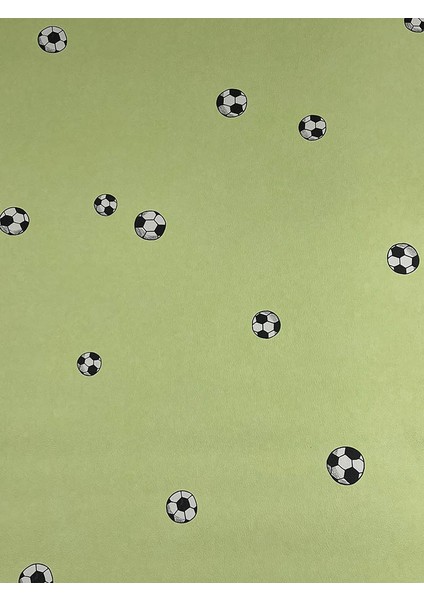 Yeşil Arka Plan Futbol Topu Desen Ucuz Duvar Kağıdı 217605