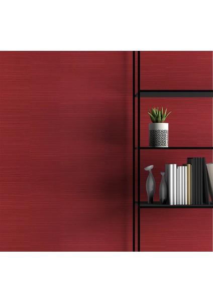 Kırmızı Ince Çizgili Ucuz Duvar Kağıdı 73873