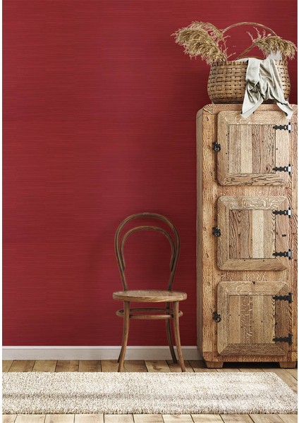 Kırmızı Ince Çizgili Ucuz Duvar Kağıdı 73873 fırsatları