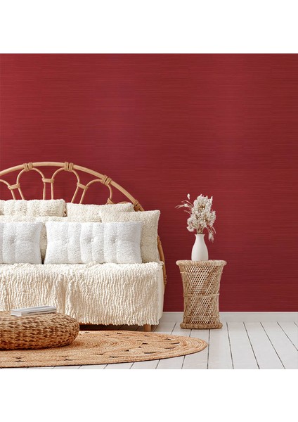 Kırmızı Ince Çizgili Ucuz Duvar Kağıdı 73873 indirimleri