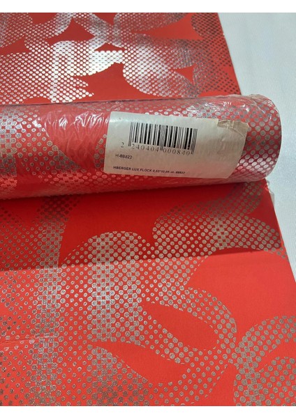 Kırmızı Gümüş Ucuz Duvar Kağıdı 88822