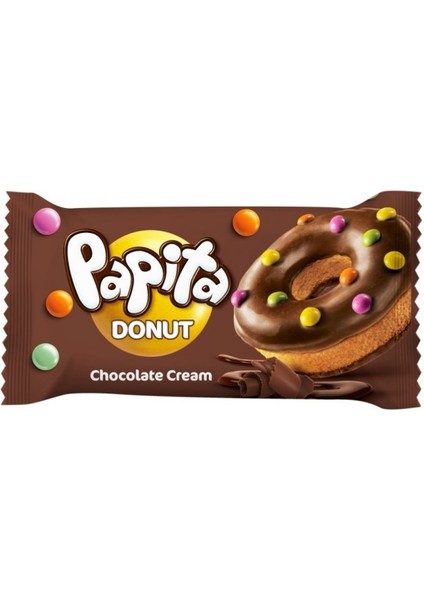 Papita Donut Çik.kremalı Drajeşekerli Kek 40GRX12 Adet
