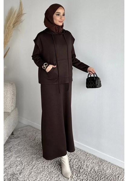 Süveterli Tesettür Elbise P-00019769