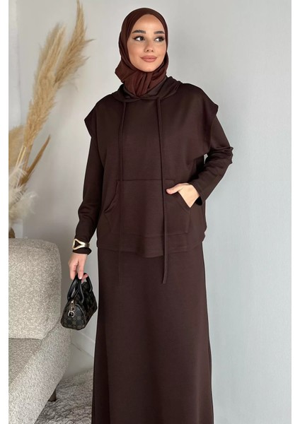 Süveterli Tesettür Elbise P-00019769 fiyatları