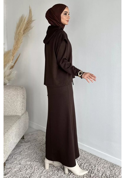 Süveterli Tesettür Elbise P-00019769 modelleri