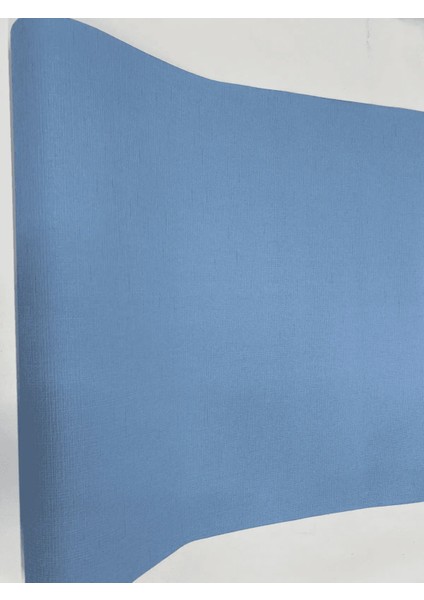 Mavi Düz Desen Ucuz Duvar Kağıdı 5 M²