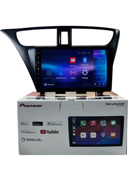 Honda Civic 2012-2017 Pioneer 4-64 Tam Profesyonel Oem Multimedia
