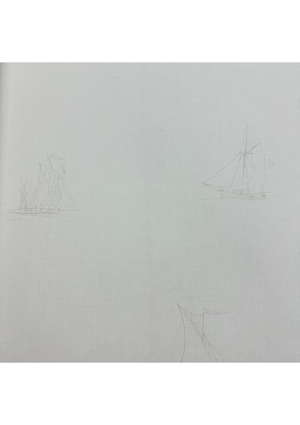 Soft Bej Gemi Desen Duvar Kağıdı 2871