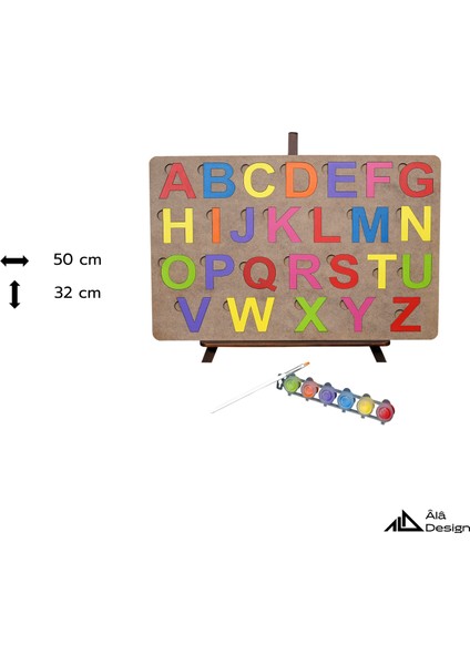 Oyna, Boya, Öğren Ahşap Ingilizce Alfabe Seti fiyatları